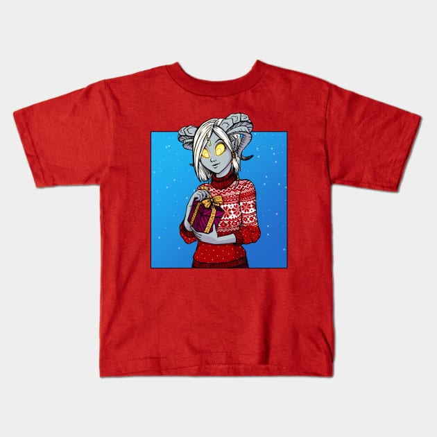 Draenei Christmas Kids T-Shirt by Bazisa